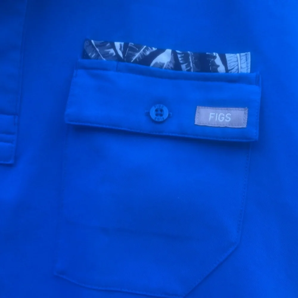 FIGS Technical Collection Royal Blue Men's Scrub Set Size M